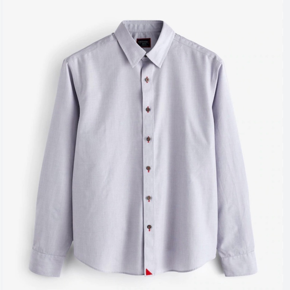 UNTUCKit Men's Light Gray Dress Shirt